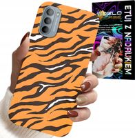 ETUI DO MOTOROLA G31 / G41 - PLECKI W TYGRYSIE PASKI POKROWIEC +FOLIA