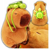 PLUSZOWA KAPIBARA Z PLECAKIEM 30CM PLUSZAK MASKOTKA PRZYTULANKA ZABAWKA HQ