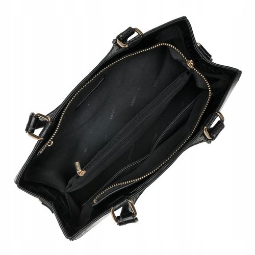 Torebka Damska Mała Kuferek Ramię Odpinany Pasek PUCCINI Czarna BML067S-1 na Arena.pl