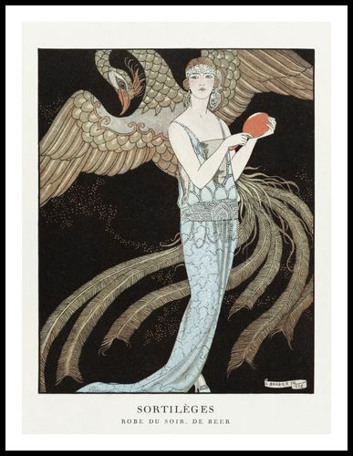 Plakat 60x80cm Sortilèges, Barbier Vintage do Salonu na Arena.pl