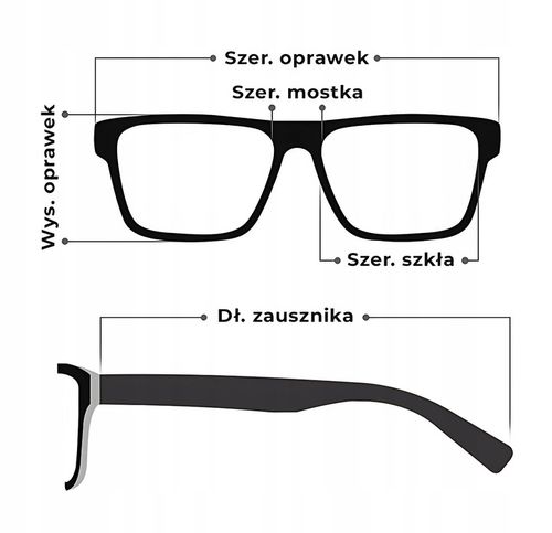 Okulary zerówki Męskie kujonki bluelight na Arena.pl