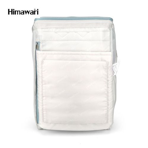 pojemny plecak na laptopa w kolorze ecru i miętowym z portem usb - himawari na Arena.pl