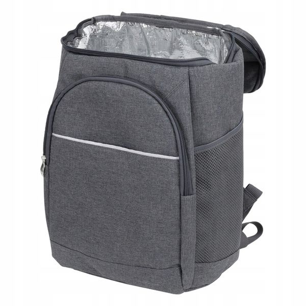 Plecak termiczny 14 L turystyczny kemping piknik szary zdjęcie 2