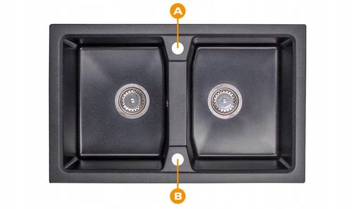 ZLEW ZLEWOZMYWAK GRANIT 8 kolorów 77x48 + SYFON na Arena.pl