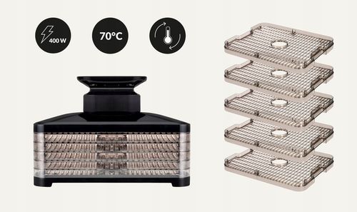 Suszarka spożywcza DUŻA Suszarka do grzybów owoców żywności 5sit TIMER na Arena.pl
