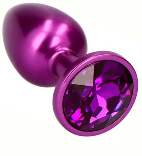 Fioletowy korek analny z diamencikiem na Arena.pl