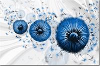 100 70CM OBRAZ PŁÓTNO NIEBIESKIE DMUCHAWCE 5 PŁÓTNO RAMA