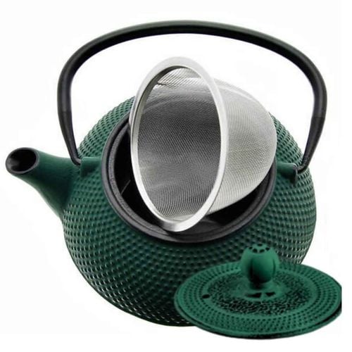 zaparzacz żeliwny dzbanek zielony 900ml z filtrem i filiżankami prezent na Arena.pl