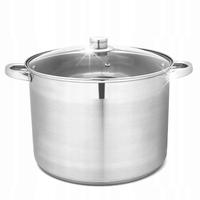DUŻY GARNEK GASTRONOMICZNY Z POKRYWA 15L GAZ IND.