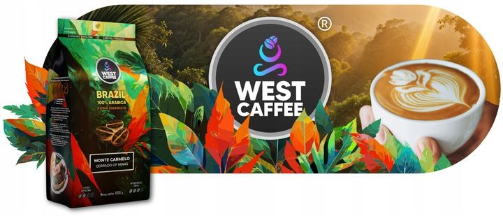 Kawa ziarnista Brazylia 1kg Świeżo Palona - 100% Arabica - Monte Carmelo zdjęcie 3