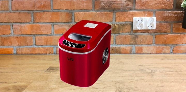 Kostkarka do lodu LIN Ice PRO-R12 Czerwony zdjęcie 5