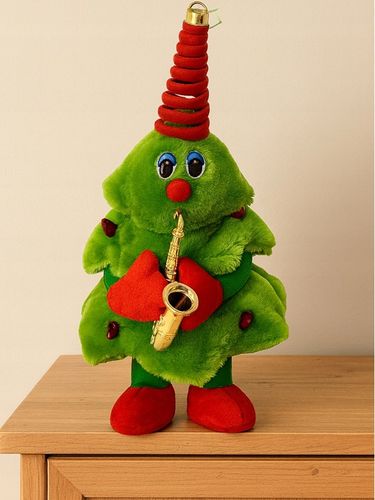Choinka Z Saksofonem Tańcząca Oraz Grająca 8 Melodii Z Dzwoneczkiem 36cm na Arena.pl