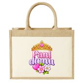 Pani domu - Torba z juty na prezent - dla mamy KORONA KRÓLOWA MAMA