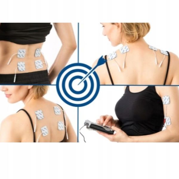 Elektrody TENS żelowe do elektrostymulatora EMS duże 10x5cm, 16 szt. zdjęcie 4