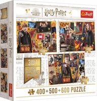 Trefl Puzzle 3w1 Harry Potter: Ron, Hermiona, Harry 400+500+600 el., 91826
