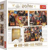Trefl Puzzle 3w1 Harry Potter: Ron, Hermiona, Harry 400+500+600 el., 91826