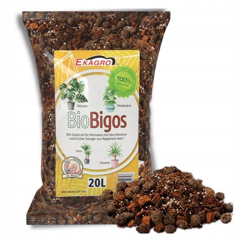 Ziemia do Kwiatów Podłoże do Monstery palm 20L Bio Bigos Lekkie na Arena.pl