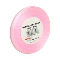 WSTĄŻKA SATYNOWA 6MM X 32M WS6-4 BREWIS RÓŻOWA