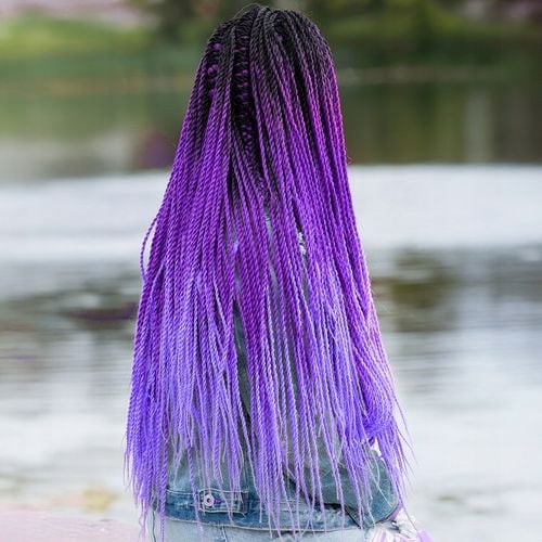 6X WŁOSY SYNTETYCZNE DO WARKOCZYKÓW OMBRE ZESTAW WŁOSÓW DOCZEPY 130CM na Arena.pl