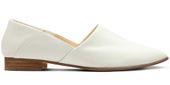 Clarks Czółenka damskie - Pure Tone Cushion Plus - rozmiar 36 - biała skóra