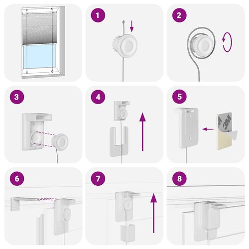 Roleta plisowana niebieska 110x100 cm Szerokość tkaniny 109,4cm na Arena.pl