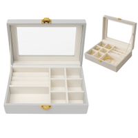 Szkatułka na Biżuterię Pudełko FJB-01 Tac Szuflada 13х19,5х6,2 cm Welurowy