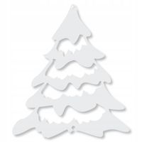 Ś34 Zawieszka świąteczna CHOINKA Boże Narodzenie ozdoba ażur ŚWIĘTA 10x12