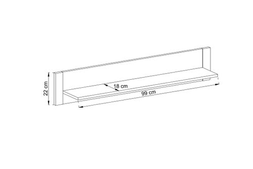 Półka HIMALAYA 113 cm na Arena.pl
