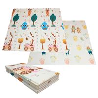 składana mata 200x180x1cm - przyroda/misie