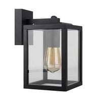 KINKIET LIDIO E27 LED 18W CZARNY IP44 ALUMINIUM SZKŁO