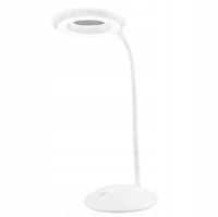 LAMPKA BIURKOWA LED z lupą REGULOWANA biała Ø14,8