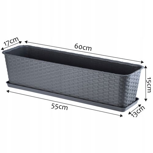 Podstawka Pod Doniczkę Skrzynkę Balkonową 60cm na Arena.pl