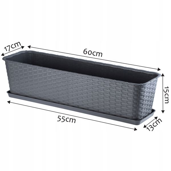 Podstawka Pod Doniczkę Skrzynkę Balkonową 60cm zdjęcie 2