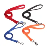 Nylonowa smycz Nobleza 120 cm w kolorach RED, BLACK, BLUE i ORANGE dla wygody i trwałości