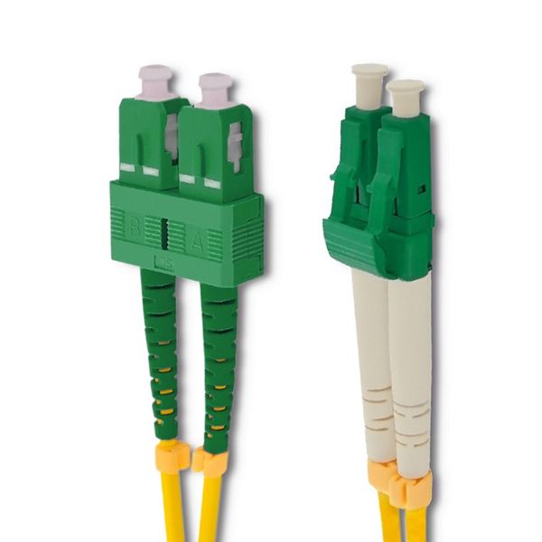 Qoltec Patchcord światłowodowy SC/APC-LC/APC SM 9/125 G652D Duplex 3m zdjęcie 2