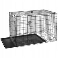 KLATKA DLA PSA ZWIERZĄT METALOWA KENNELOWA KOJEC TRANSPORTER XL 91x60x66 cm