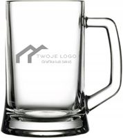 Kufel do Piwa z grawerem własnego logo DANYMI FIRMY prezent gadżet firmowy