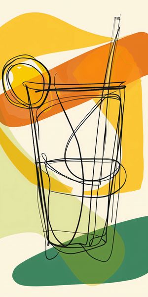 Plakat 50x100cm Koktajl Artystyczny zdjęcie 1
