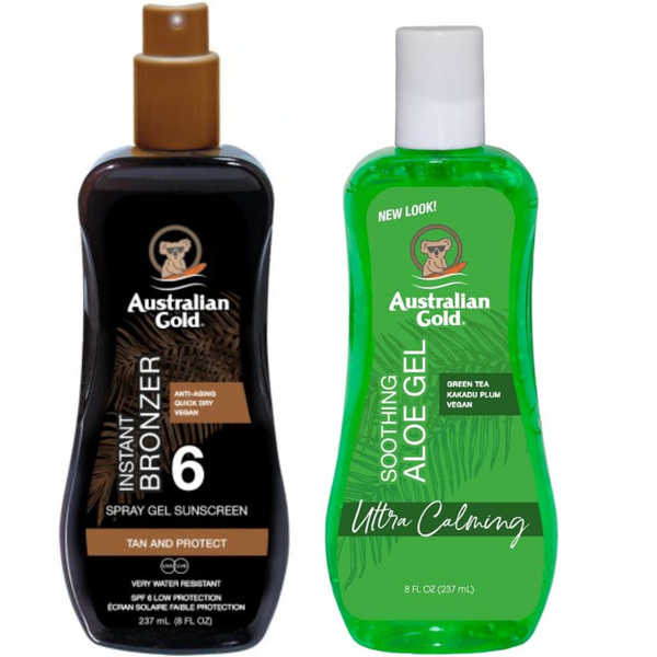 Australian Gold Żel W Sprayu Z Bronzerem SPF6 + Aloe Po Opalaniu zdjęcie 1