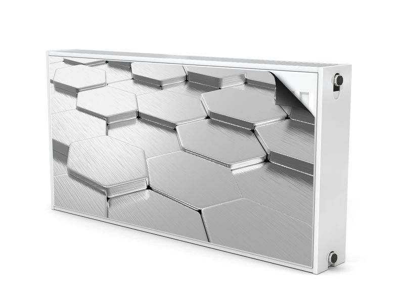 Mata MAGNETYCZNA Kaloryfera Heksagony Nowoczesny Wzór 3D 120cm x 60cm zdjęcie 2