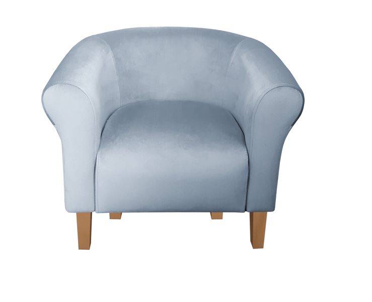 Fotel Milo nogi buk szary błękit BL06 zdjęcie 2