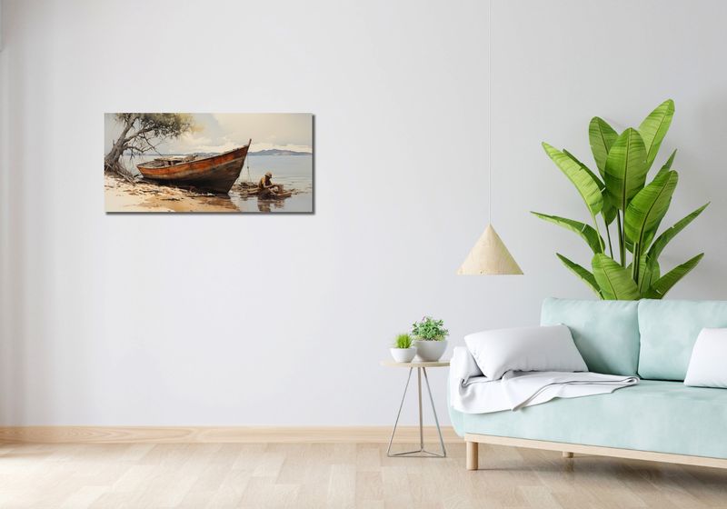 Obraz 90x40cm Spokój Przybrzeża zdjęcie 2