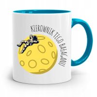 Kubek Błękitny Dla Szefa Kierownik Tego Bałaganu Z Nadrukiem Ze Zdjęciem