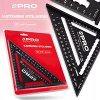 KĄTOWNIK STOLARSKI CIESIELSKI ALUMINIOWY PRZYMIAR KĄTOMIERZ BUDOWLANY 175mm