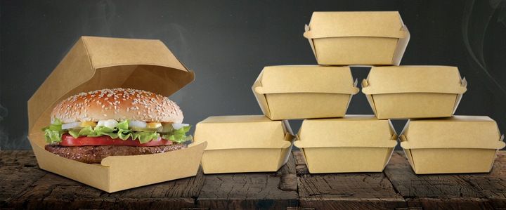 Kartonik opakowanie na hamburgera burgera 100szt. zdjęcie 3
