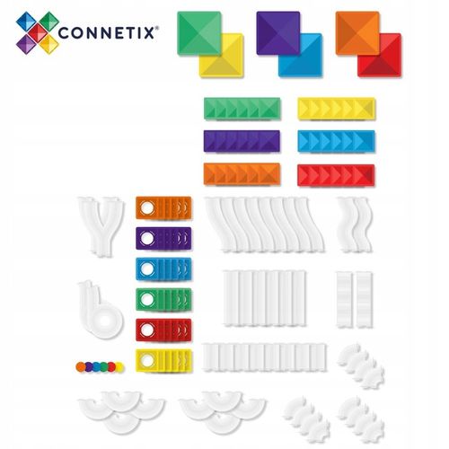 CONNETIX: Super Kulodrom duży 134 el. klocki magnetyczne konstrukcyjne tor na Arena.pl