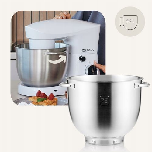 BIAŁY ROBOT PLANETARNY KUCHENNY 15W1 WIELOFUNKCYJNY 5,2L BIAŁY 10 TRYBÓW na Arena.pl