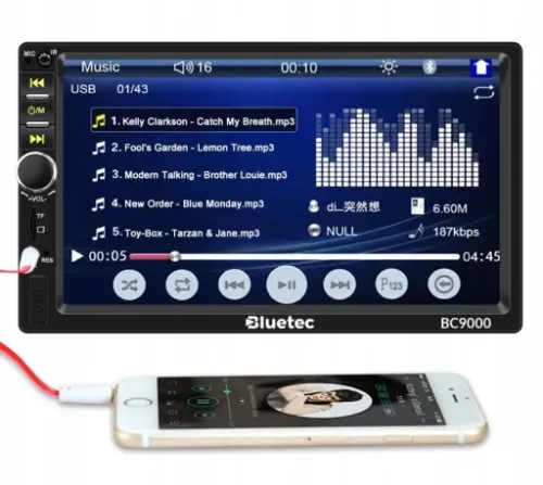 Radio samochodowe Bluetooth 2DIN + kamera cofania na Arena.pl