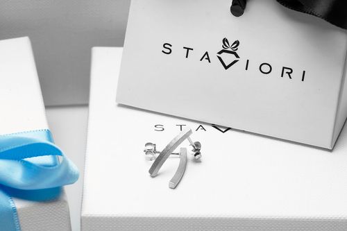 Srebrne kolczyki Staviori na Arena.pl