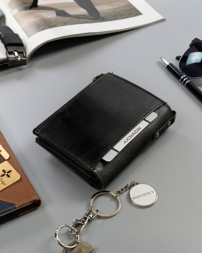 skórzany portfel męski w stylu retro - rovicky na Arena.pl